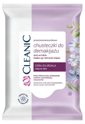 Obrázek produktu pro Cleanic Odličovací ubrousky pro zralou pleť