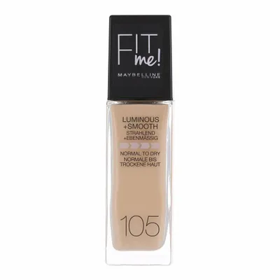 Obrázek produktu pro Maybelline Fit Me! Luminous + Smooth Foundation tekutý make-up pro sjednocenou a rozjasněnou pleť 105 Natural Ivory 30 ml