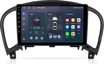 Image de Carplay 9" Android 12 Autoradio Für Nissan Juke 2010-2014 GPS NAVI WIFI BT DAB+SWC USB 2GB+64GB