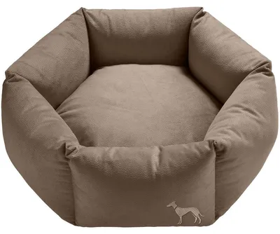 Hunter Orthopädisches Hundesofa Merida 6-eckig taupe
