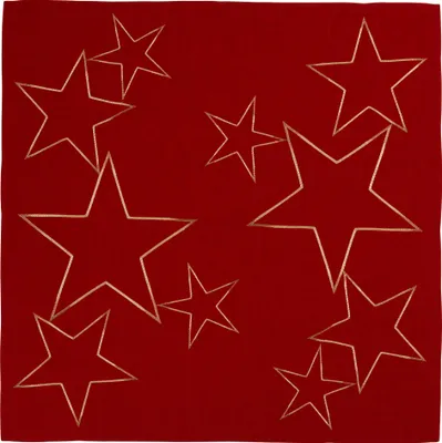 Produktbild von Sander - Tischdecke / Mitteldecke - Danza - Sterne bestickt in Gold auf Loft   85 x 85cm