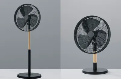 Produktbild von SET Standventilator Höhe 90-120,5cm Ø45cm + Tischventilator Höhe 57cm Ø45cm