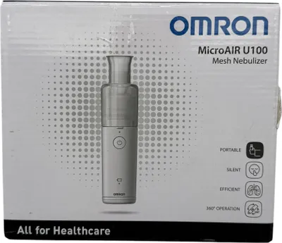 Obrázek produktu pro Bezhlučný inhalátor OMRON MicroAir U100 pro domácí použití i na cesty - Pro léčbu respiračních onemocnění u dospělých a dětí