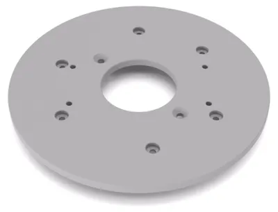 Image de PRIWAS plaque de base XL compatible avec Bosch GOF 20-12 | semelle de glissement agrandie compatible avec les défonceuses Bosch
