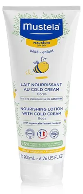 Produktbild von Mustela Nourishing Lotion Cold Cream & Beeswax, 200 ml,  getestet