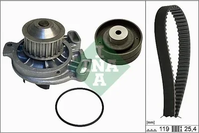 Immagine prodotto di Pompa dell'acqua + set di cinghie di distribuzione