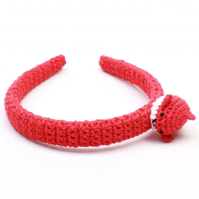 Produktbild von Naturzoo Haarband / Diadem für Baby Narwal Rot