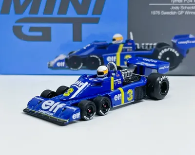 Produktbild von Tyrrell P34 #3 Jody Scheckter, zwycięzca GP Szwecji 1976 - Mini GT 1:64