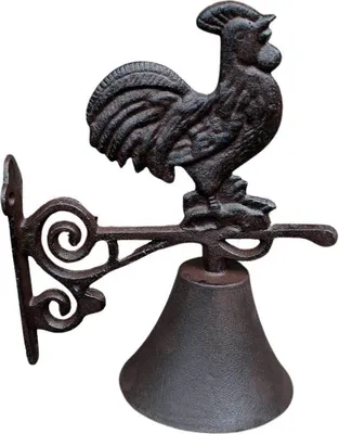 Produktbild von Türglocke Hahn Nostalgie Gusseisen