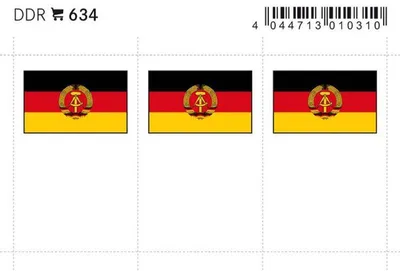 Produktbild von Lindner 634 Flaggen-Sticker: DDR