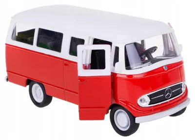 Produktbild von Welly Mercedes-Benz O 319 Metallmodell Rot-Weiß 1:34/39