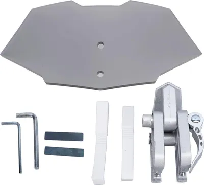 Image de Moto -Pare-brise acrylique augmenté clip réglable sur le pare-brise -prolongement du vent pour la moto gris fumée