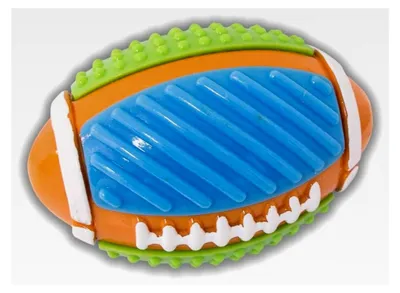 Produktbild von Hundeball, Hundefootball mit Rassel, unzerstörbarer Hund Ball, Hundespielzeug
