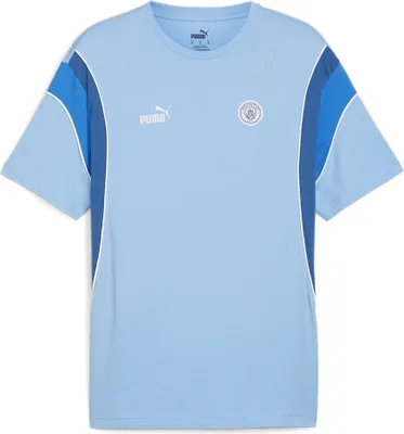Produktbild von Puma Manchester City Ftblarchive Kurzarm-t-shirt Blau L Mann Blau L