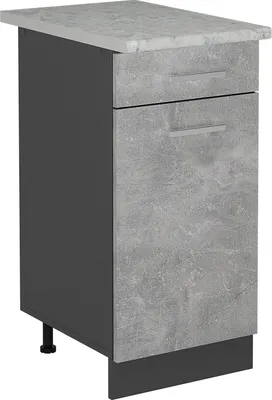 Immagine prodotto di Mobiletto base per cucina Vicco R-Line Calcestruzzo 40 cm PL Marmo, Model 53779