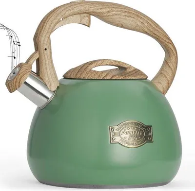 Produktbild von Edelstahl-Wasserkessel, 2,7l, piepsender Deckenkessel, hitzebeständiger Griff