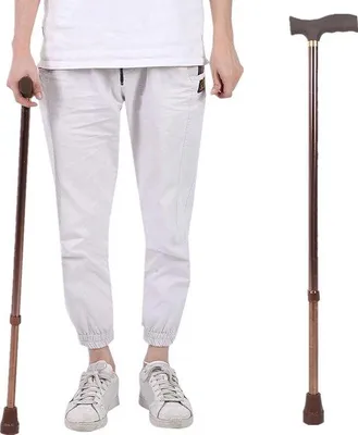 Produktbild von Famanu Gehstock – Höhenverstellbar – Antirutsch – Ergonomischer Griff