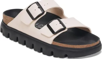 Produktbild von Birkenstock Damen Pantoletten Arizona 30162-37, 30162-38, 30162-39, 30162-40, 30162-41 BIR-1029119 Eggshell / Black 40