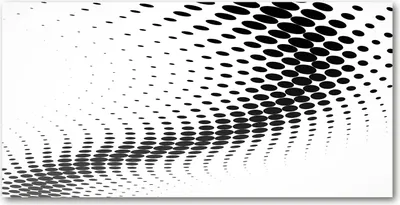 Produktbild von Tulup® Glas-Bild - 100x50 -Wandkunst - Wandbild hinter gehärtetem Sicherheitsglas  - Kunst: modern & klassisch - Geometrische Figuren - Schwarzweiß