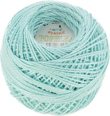 Produktbild von 10g Stickgarn / Häkelgarn Popelka 85m 100% Baumwolle Filethäkeln Sticken Häkeln Farbwahl, Farbe:eisblau