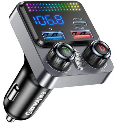 Produktbild von GizmoVine FM Transmitter Auto Bluetooth,5.4 Auto Bluetooth Adapter