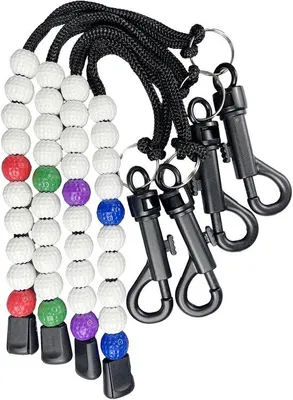 Image de Compteur de golf, lot de 4 compteurs de score pour balles de golf avec clip pour les aides de golf