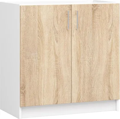 Obrázek produktu pro Akord Skříň Lima bílá/dub Sonoma 80x45x82 cm