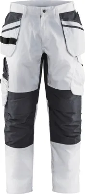 Produktbild von Blakläder® Malerhose mit Stretch Weiß/Dunkelgrau 1096 1330, Farbe:weiß/dunkelgrau, Größe:146 (94)