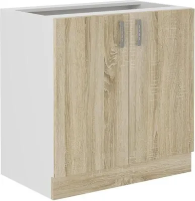 Obrázek produktu pro SARA Základní skříňka - 2 dveře - Imitace dub Sonoma - Š80xH48xV82 cm - pracovní plocha není součástí dodávky