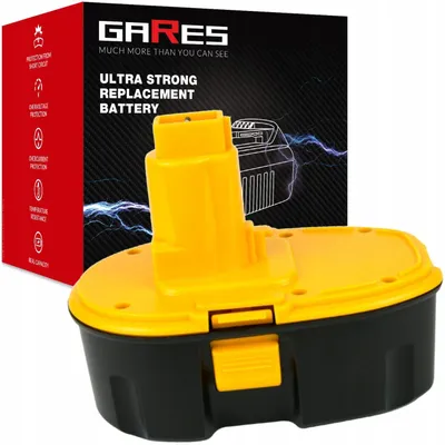 Obrázek produktu pro GARES Akumulátor Baterie pro Dewalt DC390 DC618K DE9093 | 18 V 3Ah | Zesílená série High-Performance | Vysoký výkon
