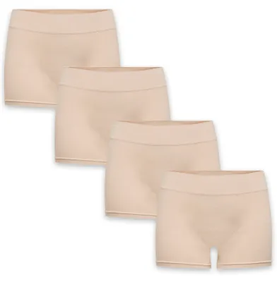 Produktbild von ONLY 4er Stück Pack Nahtlose Mini Shorts Elastischer Bund Größe: L-XL