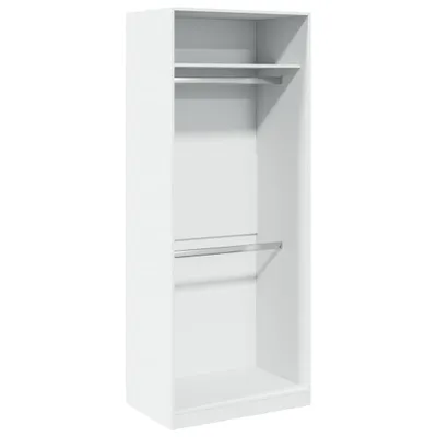 Produktbild von vidaXL Kleiderschrank Weiß 80x50x200 cm Holzwerkstoff