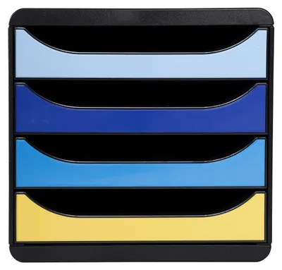 Image de Boîte de rangement individuelle avec 4 tiroirs pour documents au format A4+