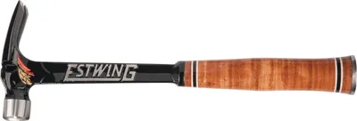 Produktbild von ESTWING ULTRA Klauenhammer mit Ledergriff < Kopfgewicht 530g | Länge 395mm, Gesamtgewicht 1010g | gerade, Ø30 mm | glatte Bahn | integrierte magnetische Nagelhalter |