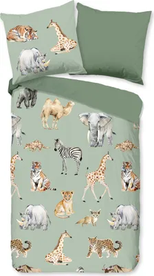 Produktbild von Duvet cover Pure 135x200 + 1* 80x80 cm - safari animals