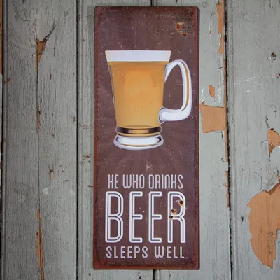 Produktbild von Vintage Blechschild, Beer