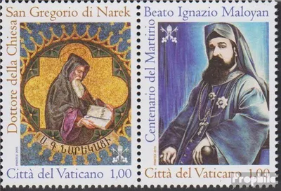 Produktbild von Briefmarken Vatikanstadt 2015 Mi 1846-1847 Paar (kompl.Ausg.) postfrisch Narek und Maloyan