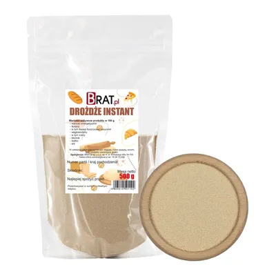 Zdjęcie produktu dla Drożdże suszone (instant) 500g Brat.pl
