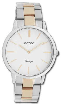 Produktbild von Oozoo Vintage Series Damenuhr Analog mit Metallarmband silber rosegold D3UOC20033
