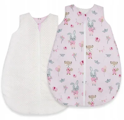 Produktbild von Ankras Baby-Schlafsack Ganzjahr, Baumwolle, Wendbar, 2.5 TOG, 68-80