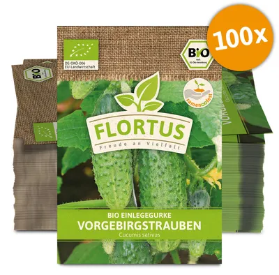 Artikelbild 1 von 'BIO Einlegegurke Vorgebirgstrauben (100 Stück)'