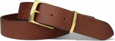 Produktbild von FRONHOFER hochwertiger Herrengürtel 4 cm mit massiver Messing Schnalle