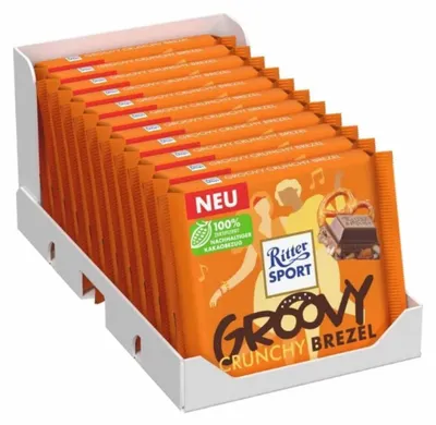 Produktbild von Ritter Sport Vielfalt Groovy Crunchy Brezel VPE (11x100g)