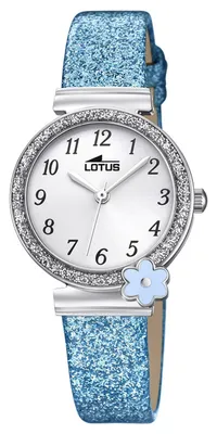Produktbild von Lotus Mädchenuhr Armbanduhr 18625/3 Lederband blau