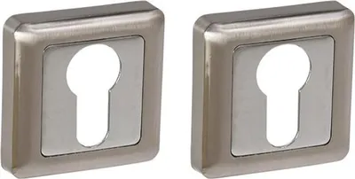 Produktbild von Quadratisches Schild WB Nickel/Chrom (BELLA, FORTE)