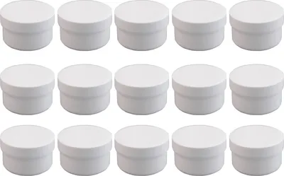 Produktbild von 15 Salbendöschen 60ml flach - hergestellt in Deutschland