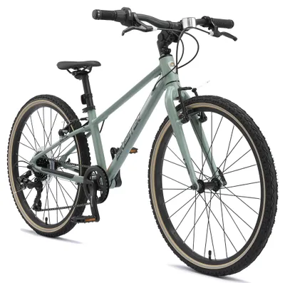 Produktbild von BIKESTAR Leichtgewicht 9kg Kinder Jugend Fahrrad Aluminium ab 8-9 Jahre | 24 Zoll 8 Gang Shimano Schaltung Ultra Leicht | Grün