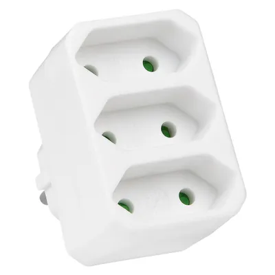Produktbild von 3-fach Euro Zwischenstecker