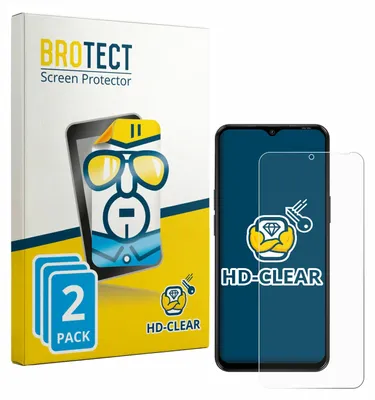 Produktbild von 2x Für Blackview Wave 7C Schutzfolie BROTECT Displayschutz Display Schutz Folie Klar Transparent