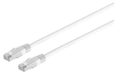 Produktbild von RJ45 Patchkabel m. CAT 7 Rohkabel  PIMF weiß 1.5m